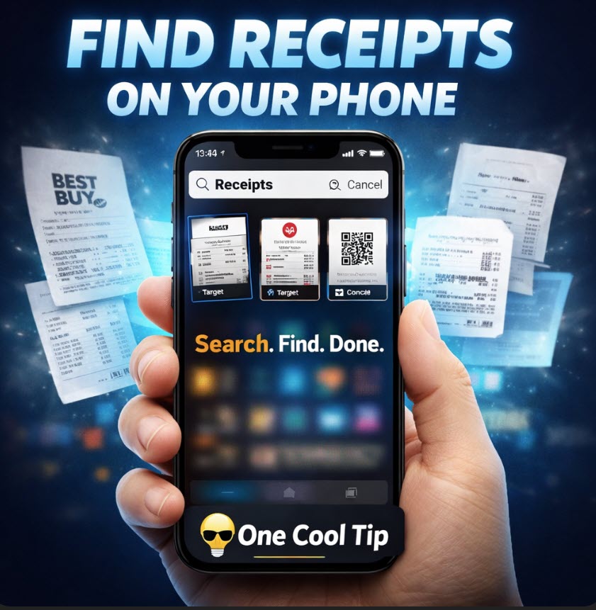 🔎How to Find Receipts on Your Phone Without Digging Through Photos
📸 Stop scrolling for receipts. Just search your photos. Your phone already knows where they are. Learn more here:
#iPhoneTips #AndroidTips #Productivity #GooglePhotos #ApplePhotos #DigitalOrganization @AppleSupport @googlephotos @Android #TechTips #OneCoolTip @onecooltip
https://www.onecooltip.com/2026/03/how-to-find-receipts-on-your-phone.html
