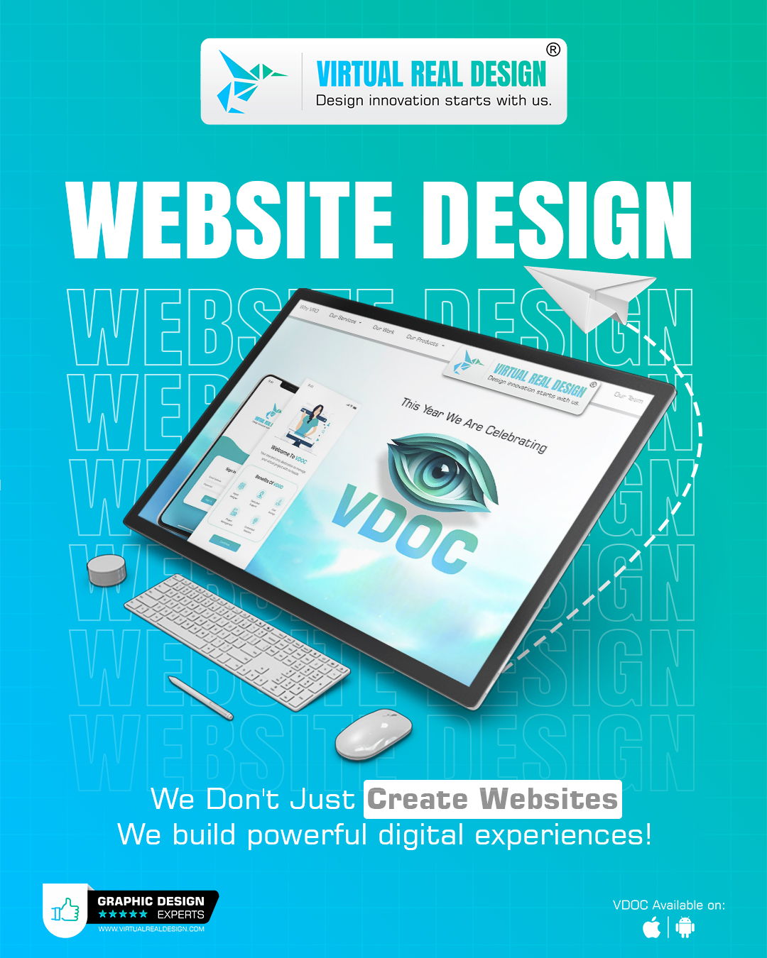 modern website design service creative by VRD