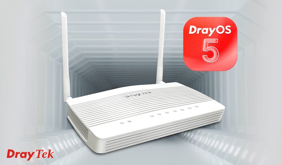 Image of DrayTek Router with DrayOS Symbol