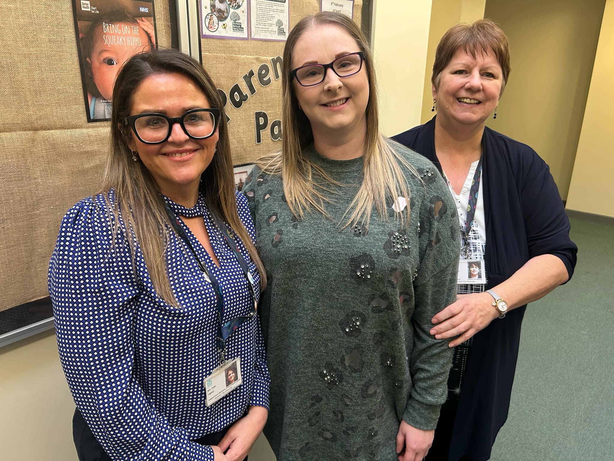 Kersty Rothwell alongside Rochdale's education welfare service.