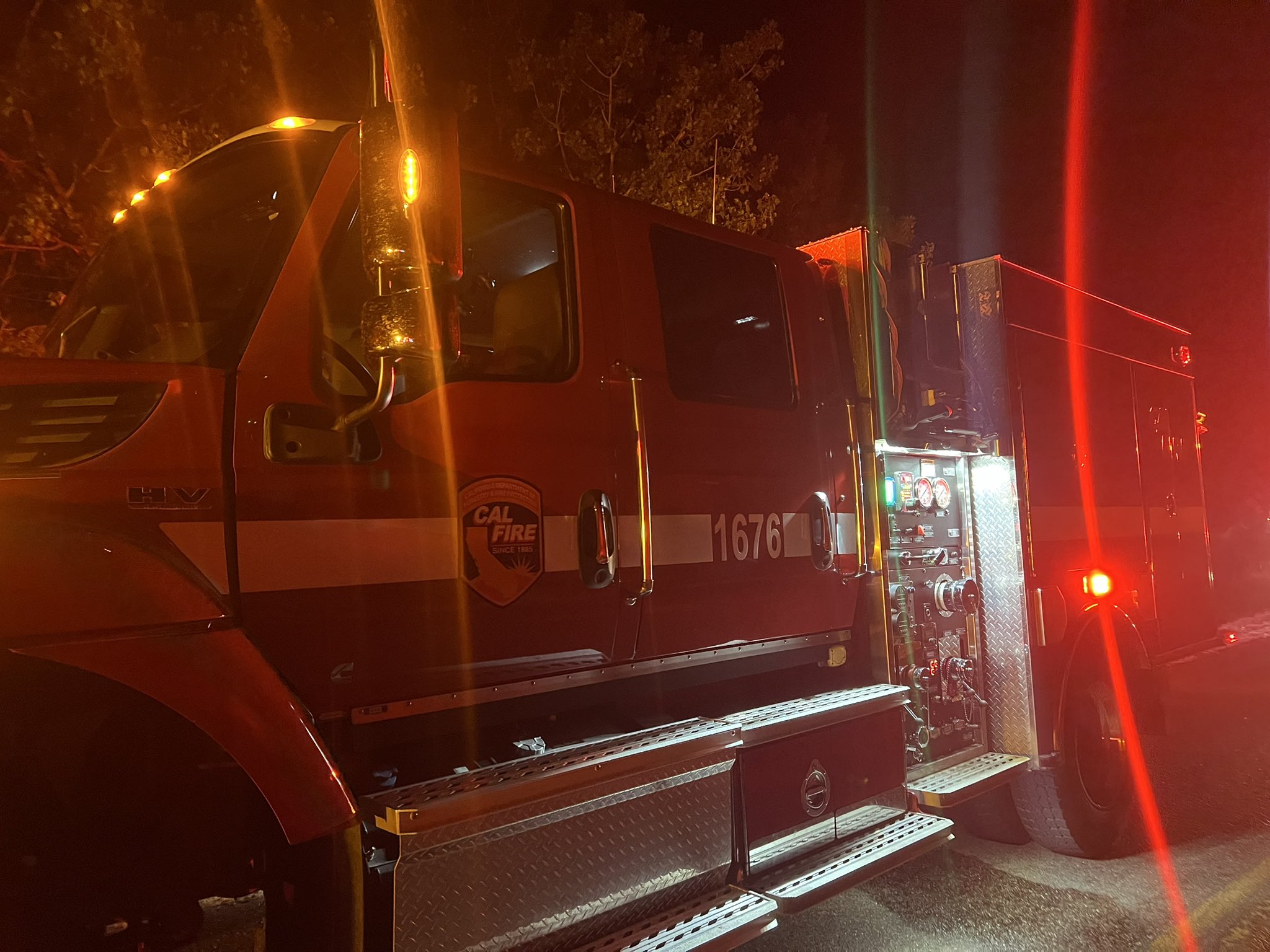 CAL FIRE type three fire engine pump panel
