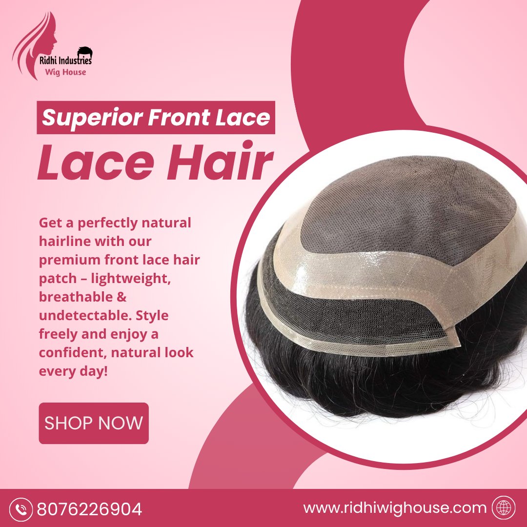 ✨ Get a Natural Hairline Easily! ✨

Try our Superior Front Lace Hair Patch and get a clean, natural look in minutes. 💯
It looks just like real hair and blends perfectly with your scalp. No one will notice!

✔️ Light & breathable – comfortable all day
✔️ Made with 100% human hair
✔️ Natural front hairline
✔️ Easy to wear & style
✔️ Perfect for daily use

If you are searching for best hair patch, real hair wig for men, or natural looking hair patch, this is the right choice for you. 💇‍♂️

🔥 Simple solution for hair loss – no surgery needed!

📦 Pan India Delivery Available

📞 Call/WhatsApp: +91 8130067129
🌐 Website: www.ridhiwighouse.com

#RidhiIndustries #hairpatch #hairpatchformen #lacehairpatch #hairwigformen #realhairwig #menshair #hairsolution #non_surgicalhair #besthairpatch #hairreplacement #hairpatchindia #naturalhair #RidhiWigHouse