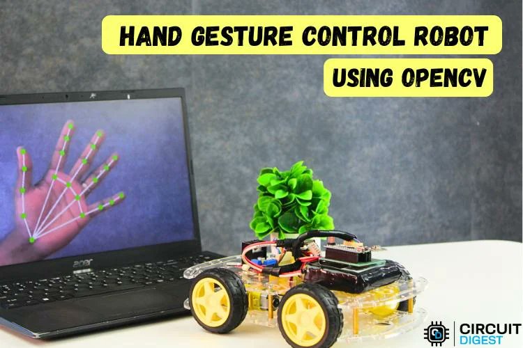 Hand Gesture Control Robot using OpenCV