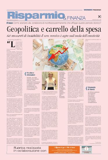 Geopolitica e carrello della spesa: come adattarsi all'incertezza permanente di questo periodo storico? 🌍🛒

Il vero nemico nei momenti di instabilità è agire sull’onda dell’emotività. Ne parla Giuseppina Biondelli, educatore e consulente finanziario, nell'ultimo numero di #MondoPadano.

Un'analisi necessaria per collegare i grandi scenari globali alle scelte economiche quotidiane, mantenendo la rotta con metodo e consapevolezza.

📖 In edicola fino a giovedì 26/03 e online:
https://www.mondopadano.it/news/economia-lavoro/geopolitica-e-carrello-della-spesa/23488

#Finanza #Geopolitica #Consulenza #Brescia #Economia