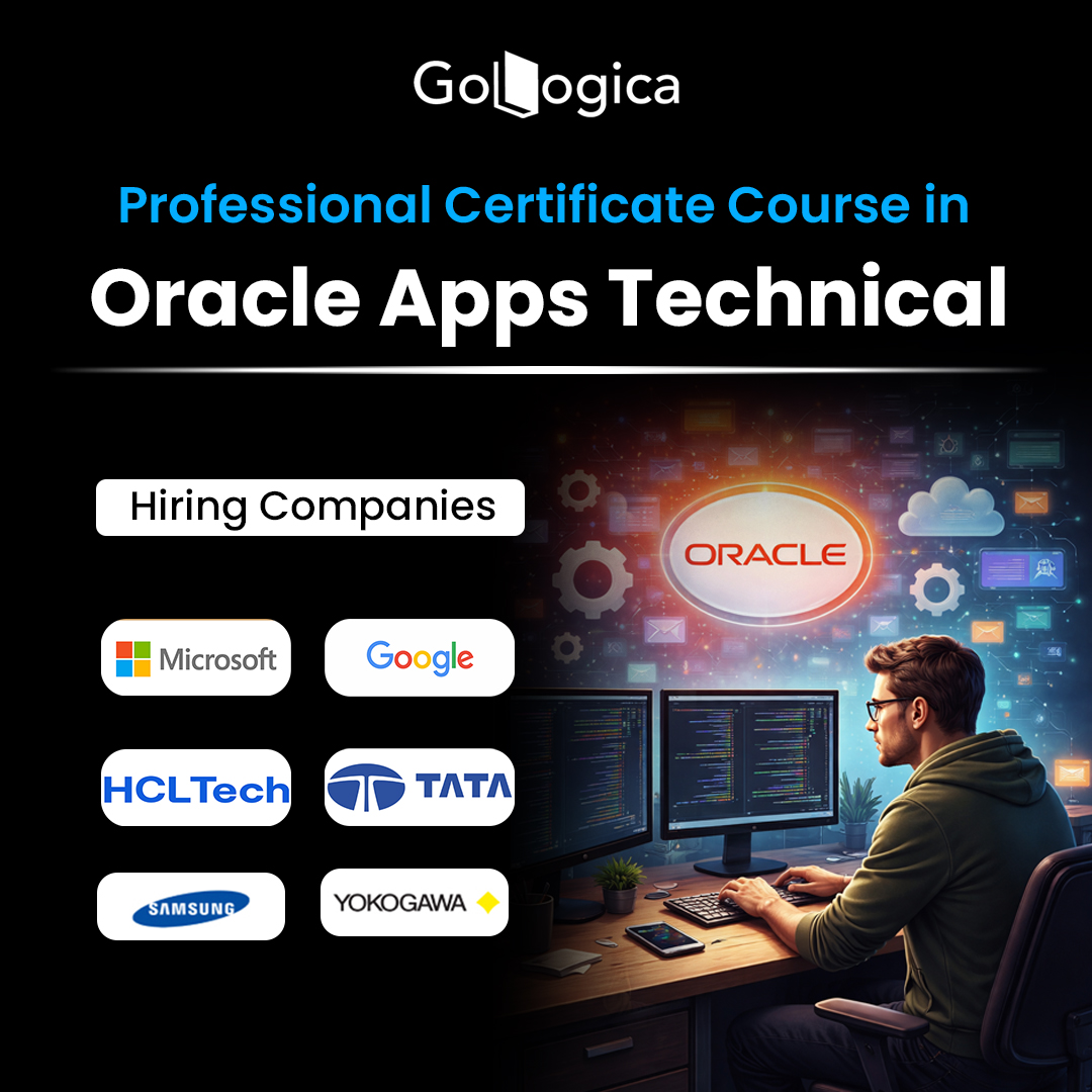 Unlock your potential with GoLogica Oracle Apps Technical Online Training and become a sought-after expert in the Oracle ecosystem! 💼✨
💡 Master key components like:
Oracle Reports | Forms | Interfaces | Conversions | Workflow | PL/SQL & more!
📈 Perfect for freshers and professionals aiming to upskill and land high-paying Oracle jobs.
🎯 Take the next step toward a successful IT career!
