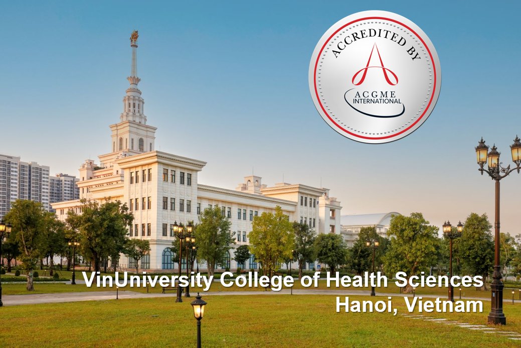 Congratulations to the orthopaedic surgery program at VinUniversity for achieving ACGME-I accreditation!