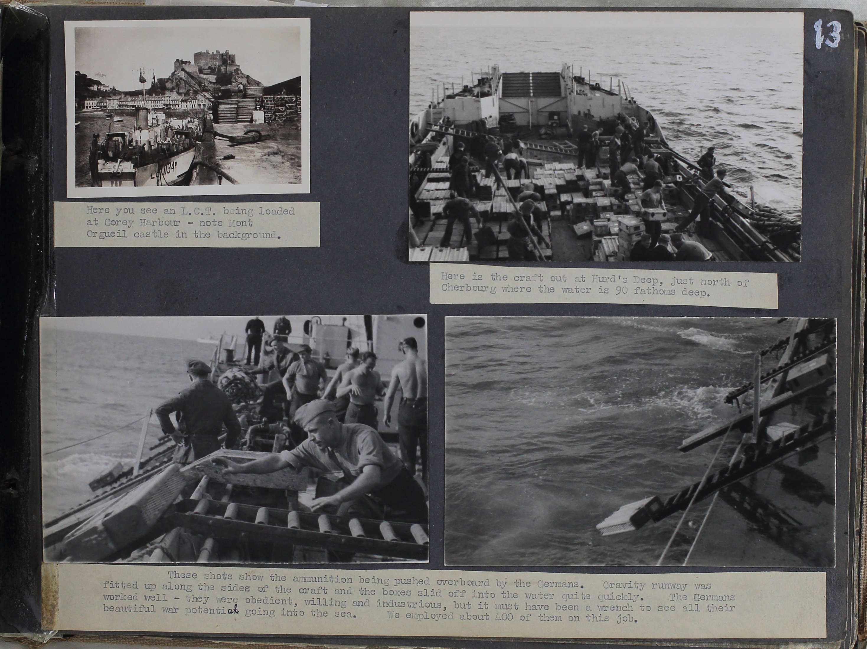 scrap book journal of images and typed words.