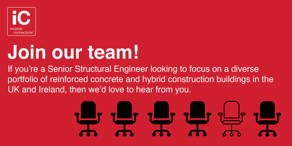 Invisible Connections are recruiting a Senior Structural Engineer to enhance their engineering capability. The successful candidate will be working as part of our Oxfordshire-based team of specialists, focusing on a diverse portfolio of reinforced concrete and hybrid construction buildings in the UK and Ireland.