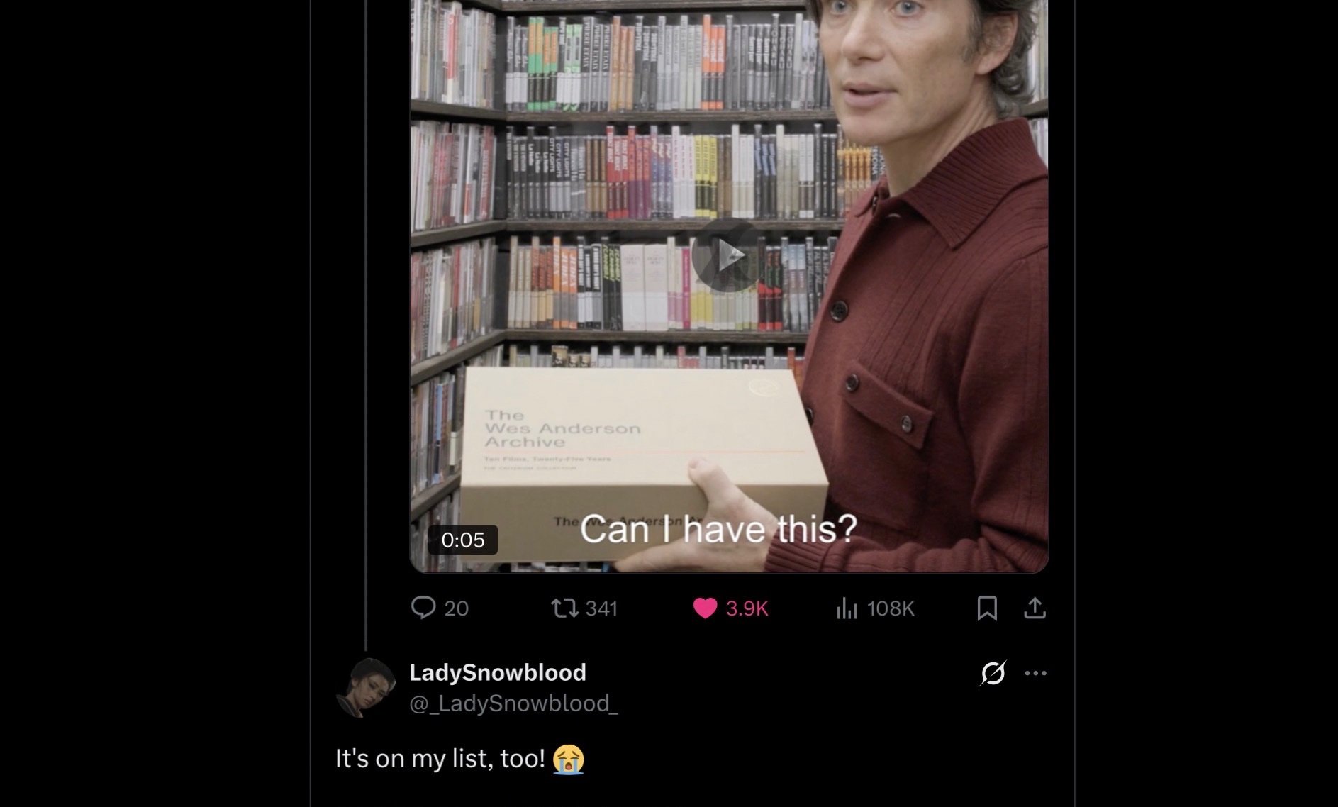 Images of "The Wes Anderson Archive: Ten Films, Twenty-Five Years" released by Criterion.
Wes Anderson’s first ten features represent twenty-five years of irrepressible creativity, an ongoing ode to outsiders and quixotic dreamers, and a world unto themselves, graced with a mischievous wit and a current of existential melancholy that flows through every captivating frame. This momentous twenty-disc collector’s set includes new 4K masters of the films, over twenty-five hours of special features, and ten illustrated books, presented in a deluxe clothbound edition. https://www.criterion.com/boxsets/8208-the-wes-anderson-archive-ten-films-twenty-five-years