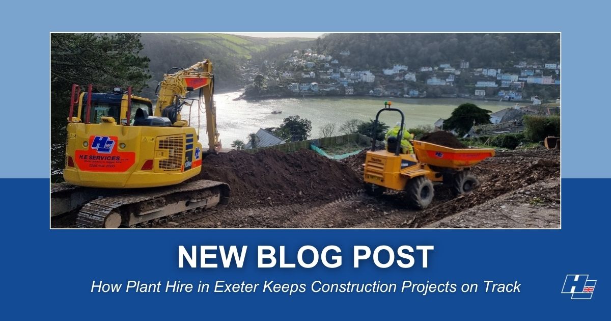 Plant hire near Exeter - H. E. Servuces