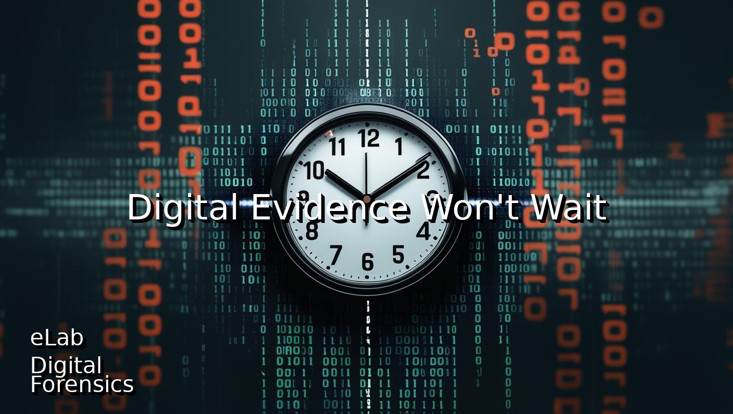 Digital Evidence Won't Wait, why should you?