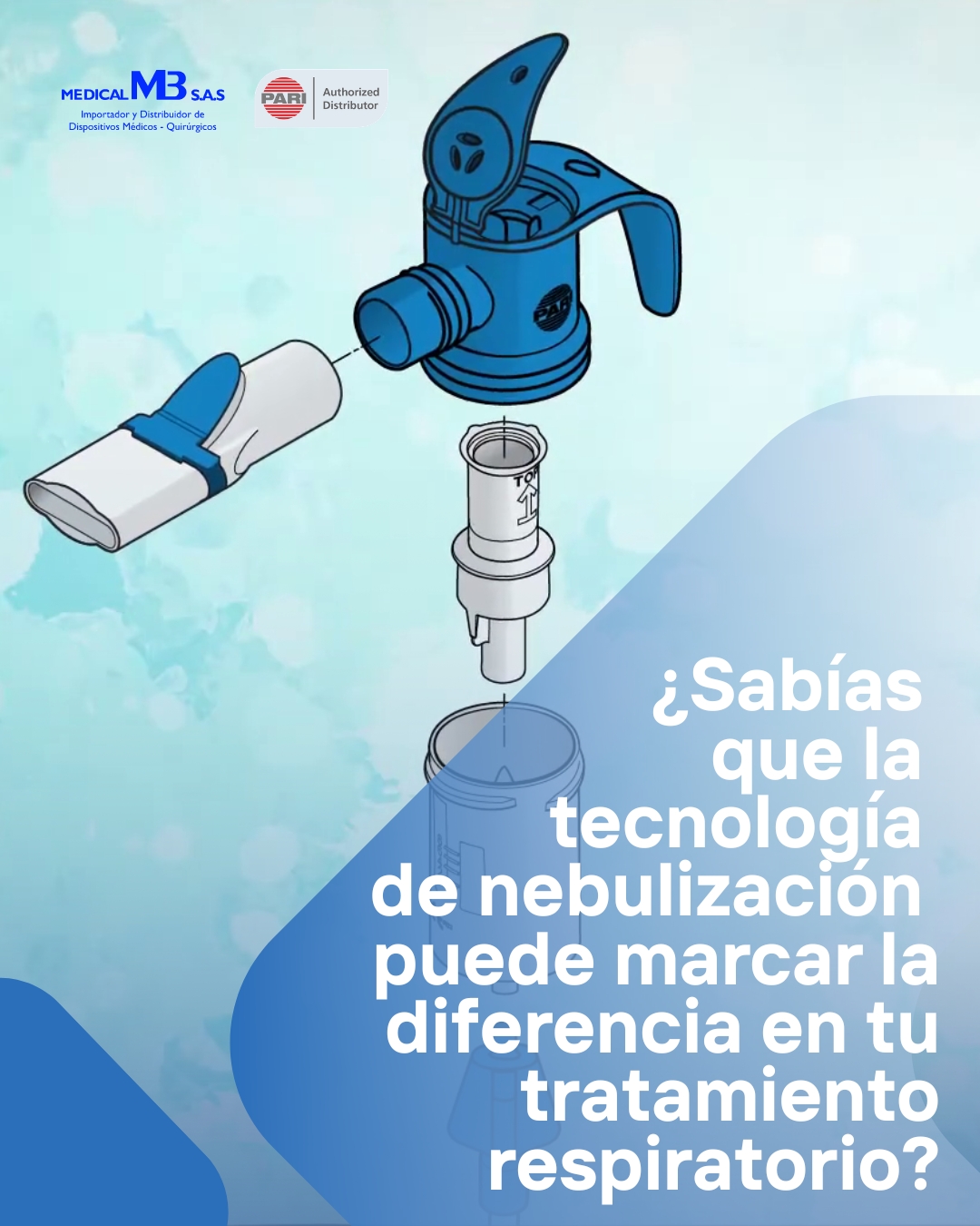 ¿Sabías que la tecnología de nebulización puede marcar la diferencia en tu tratamiento respiratorio? 

🌬️Los nebulizadores PARI están diseñados con precisión alemana para asegurar que cada gota de medicamento llegue eficazmente a tus pulmones. Esto significa menos desperdicio y una mayor absorción para un alivio más rápido y duradero.

Descubre cómo la ingeniería avanzada de PARI te ayuda a respirar mejor. ¡Tu salud pulmonar merece lo mejor!

#PARI #Nebulizadores #SaludRespiratoria #TecnologíaMédica #TratamientoEPOC #Asma #RespirarMejor 