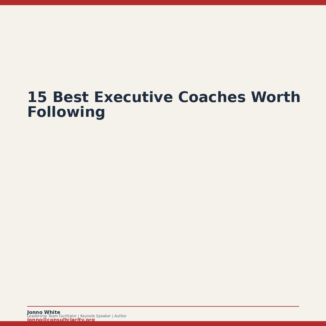 Executive Coaching Thought Leader 1