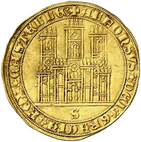 © Aureo & Calicó S.L.,  Barcelona - Dobla de 35 Maravedis 1312-1350 Sevilla - 4,48 g Gold - Cayón 1231 - Exemplar der Aureo & Calicó Auktion 275 Los 71 - Zuschlag 50.000 EUR