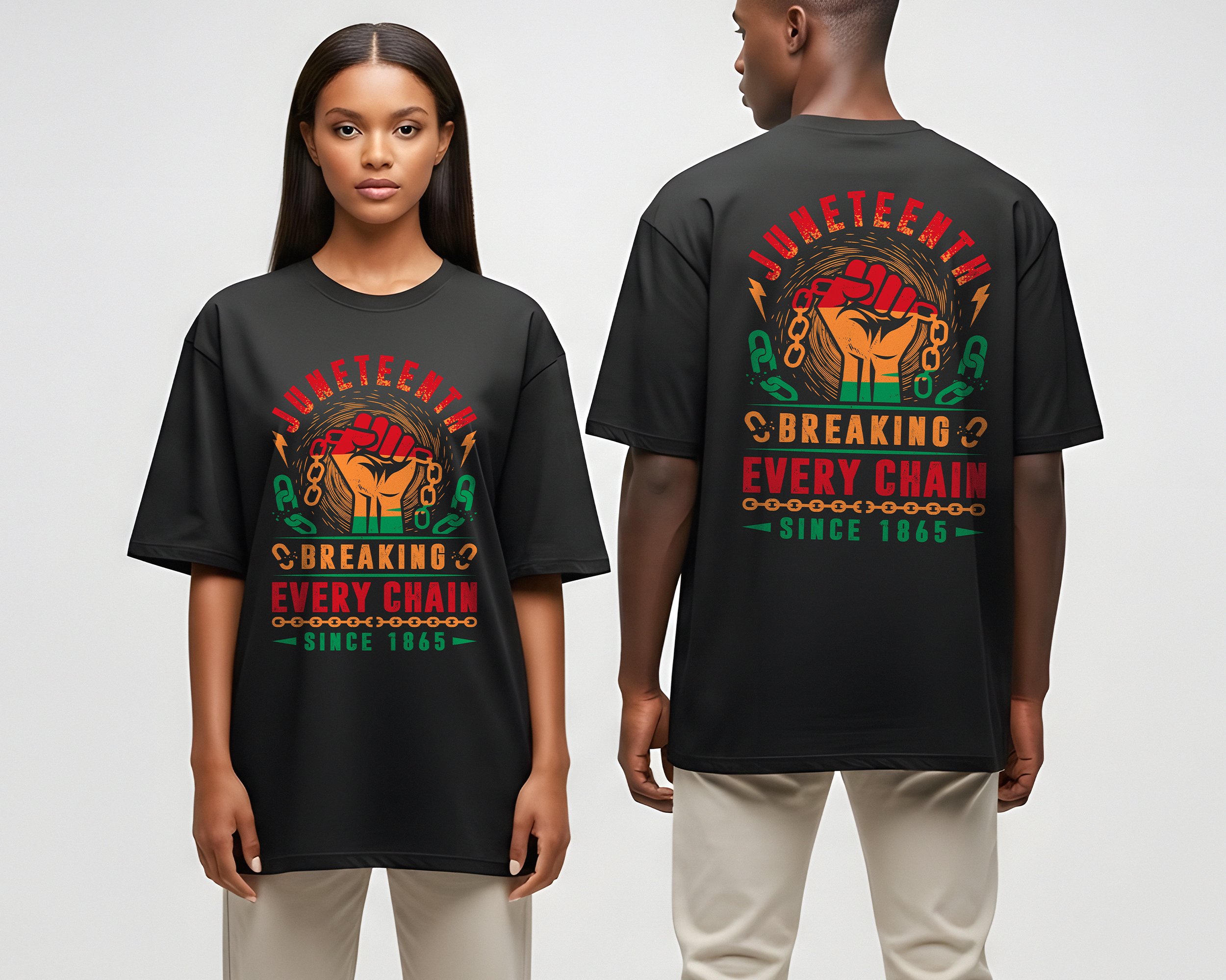Celebrate freedom, culture, and heritage with powerful Juneteenth T-shirt designs.
These bold and meaningful designs honor history and inspire pride. Perfect for everyday wear, community events, celebrations, gifts, and print-on-demand businesses.
.....
What You’ll Get:
◉ High-resolution, print-ready vector files
◉ Unique and impactful Juneteenth-inspired design concepts
◉ 100% original artwork (quotes, typography & cultural elements)
◉ POD-ready files for Etsy, Shopify, Amazon Merch & more
◉ Clean, bold, and professional designs that stand out
.....
📩 Email:  junayetislamsunny6@gmail.com
👉 Send me a message and let’s bring your idea to life with a unique, eye-catching T-shirt design!
.....
Design Texts:
 1. JUNETEENTH BREAKING EVERY CHAIN
.....
#Juneteenth2026
#JuneteenthApparel
#BlackOwnedBrand
#CustomTShirtBusiness
#BuyBlackUSA