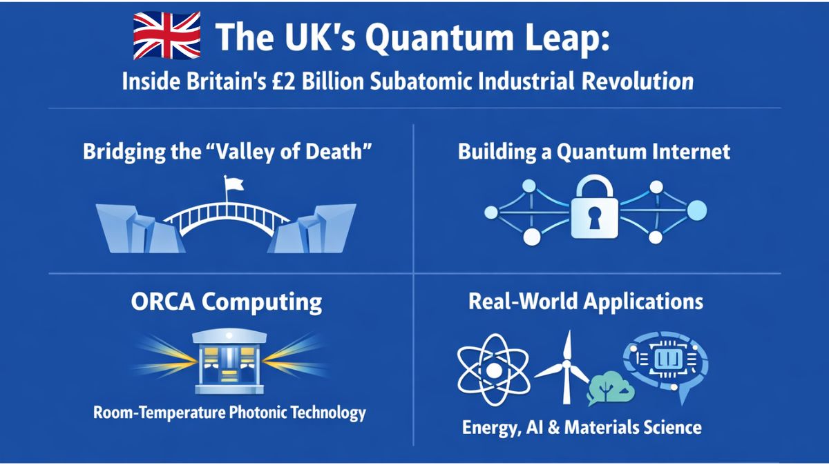 ORCA Computing Ltd
The UK government has launched its £2 billion “Quantum Leap” fund to get quantum technology from labs to the market, marking the next vital stage in the global technological arms race. ORCA Computing, a London pioneer, is a crucial player in this national aim. The stakes for creating functioning and scalable quantum computers are stronger than ever as conventional silicon-based computing gets closer to Moore’s Law’s physical constraints. The UK’s multibillion-pound contribution is a calculated attempt to guarantee that the nation not only takes part in the quantum revolution but also establishes its own industrial norms.
Bridging the “Valley of Death”
The £2 billion fund is designed with the express purpose of bridging the “valley of death,” or the perilous space between economic viability and academic research.