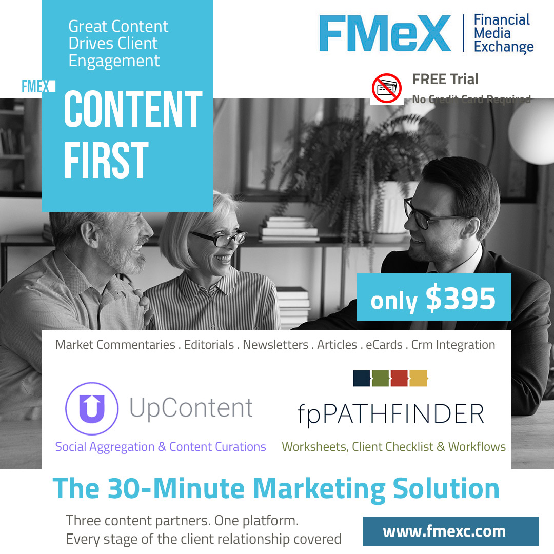 FMeX offers a unique content-as-a-service offering layered on a sales enablement platform, exclusively designed for the financial service industry. Our single goal is on helping financial professionals provide personalized communications in order to enhance client relationships and increase sales.