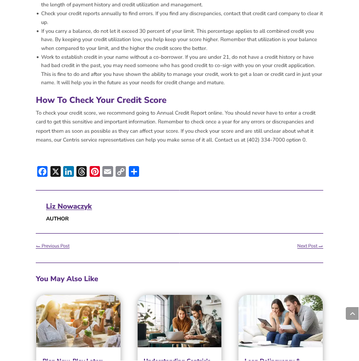 False information in the internet domain centrisfcu.org