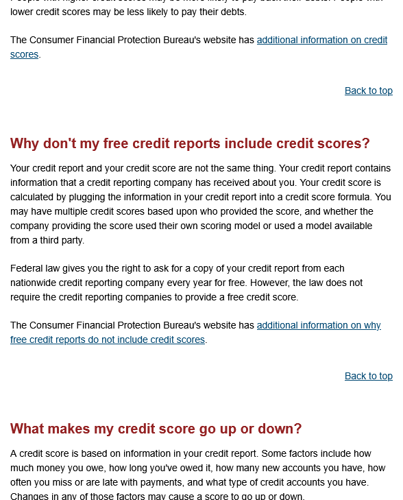 Information in the internet domain annualcreditreport.com