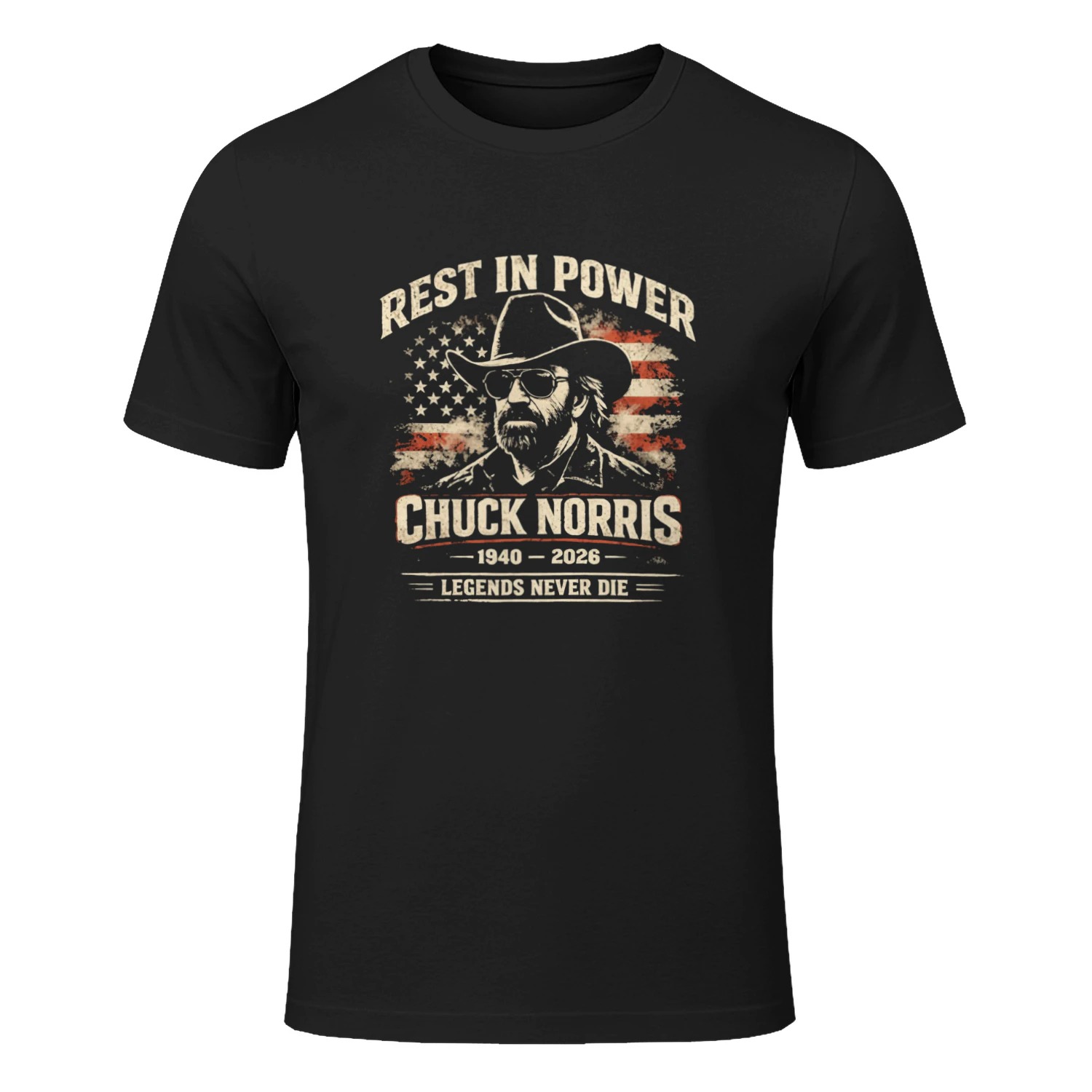  Rest In Power Chuck Norris 1940-2026 T-shirt
 