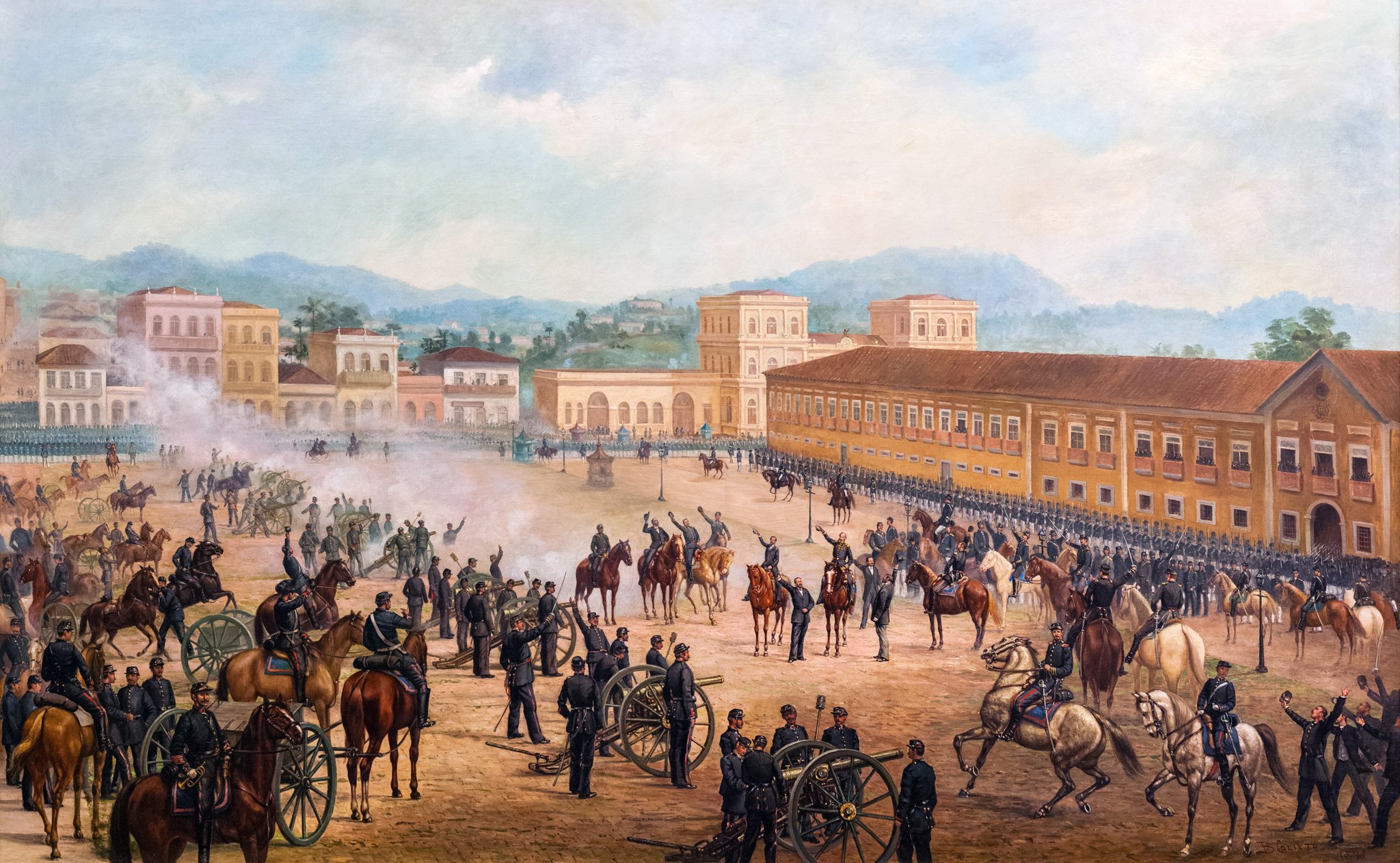 Quadro do golpe militar de 15 de novembro de 1889 no Brasil