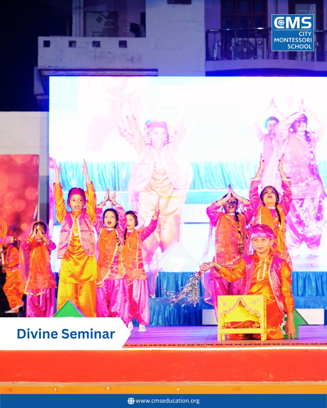 City Montessori School events - CMS Rajajipuram Campus I divine seminar.
