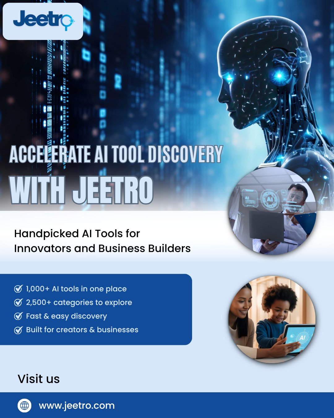 Fast AI Tool Discovery for Creators & Startups | Jeetro.com