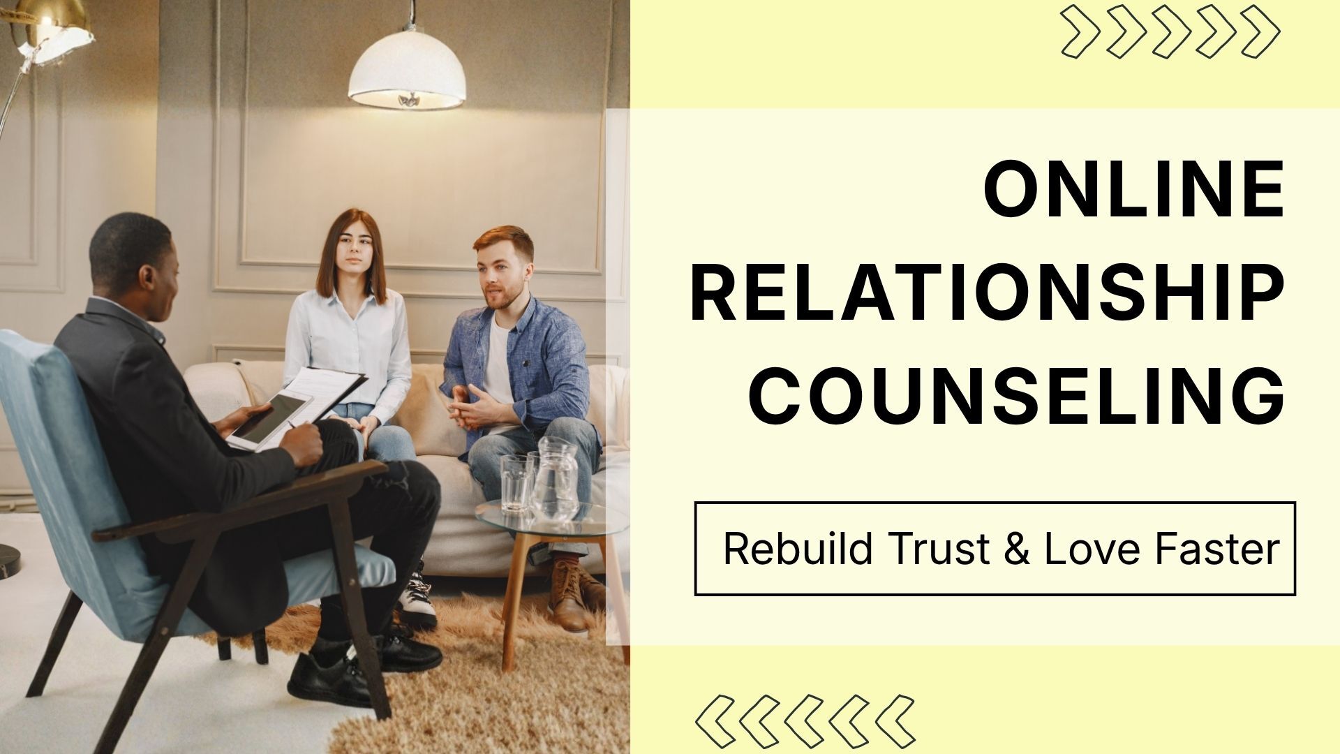 Relationships don’t break suddenly—they fade through miscommunication, emotional distance, and unresolved conflicts.
Online relationship counseling offers a simple and effective way to reconnect, rebuild trust, and improve communication with expert guidance. Whether you're dealing with frequent arguments, trust issues, or feeling disconnected, therapy can help you understand patterns and create real change.
The best part? You can access support from the comfort of your home, making it easier to stay consistent and committed.
Because sometimes, saving a relationship isn’t about trying harder—it’s about understanding better