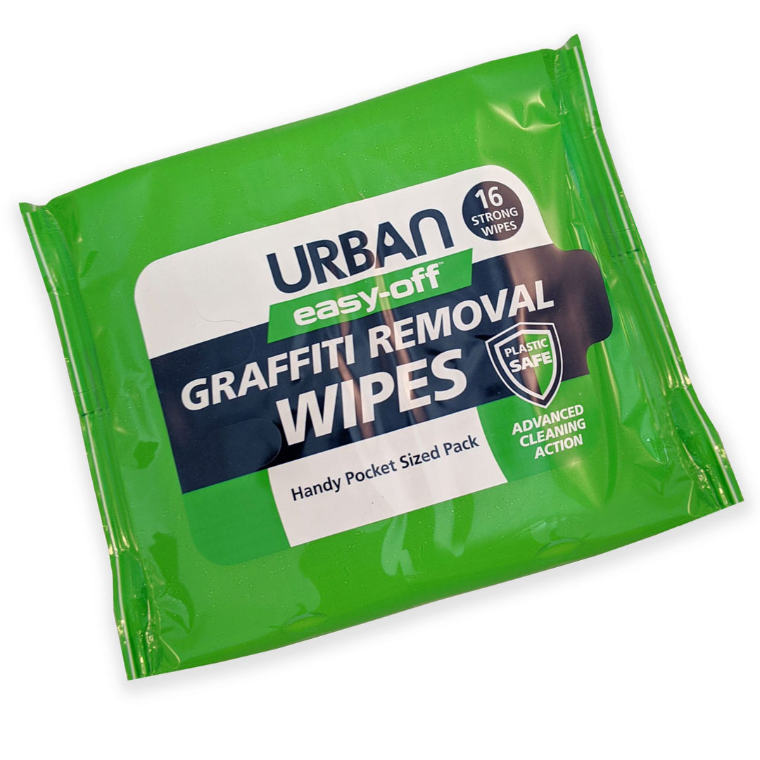 Anti-Graffiti Wipes
Buy Anti-Graffiti Wipes in bulk online | 16 graffiti wipes per sachet in packs of 25 or 50 (400 / 800 individual wipes) | Graffiti wipe sachets are pocket sized & resealable | Powerful but safe formulation | Ideal for smaller graffiti removal jobs.