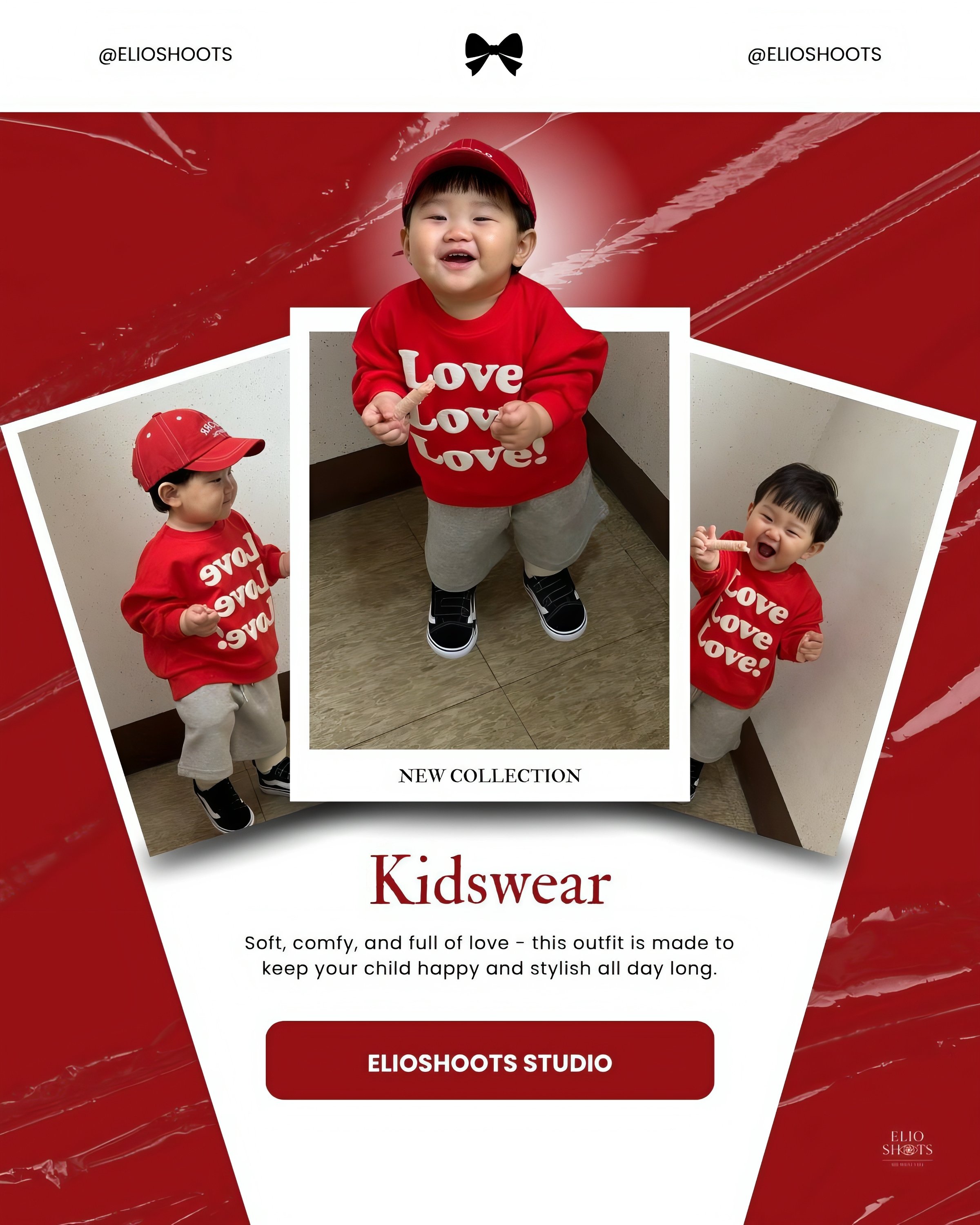 The cozy sweatshirt keeps it warm yet light, while the flexible shorts allow maximum movement.
A perfect balance between comfort, function, and everyday style.
Made for little ones who never stop moving.