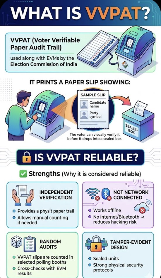 #EVM #VVPAT #Thread 
What is VVPAT? 