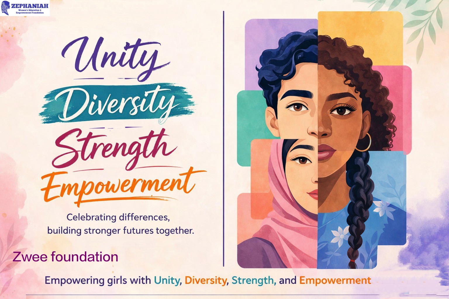 We celebrate Diversity and embrace Unity, recognizing the strength in every individual.
By nurturing potential and providing opportunities, we inspire confidence and growth.
Through Empowerment, we help girls overcome challenges and shine brightly.
Together, we are building stronger, brighter futures for the next generation."
