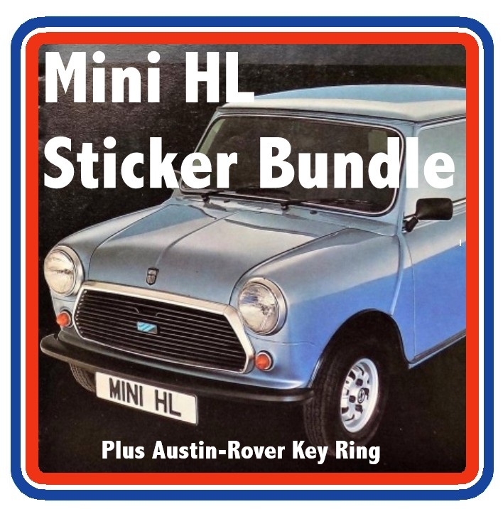 NEW!! Austin Rover Mini HL 7 Piece Engine Bay Sticker Bundle + Key Ring - https://www.miniphernalia.co.uk/austin-rover-mini-sticker-bundles/2614-austin-rover-mini-hl-7-piece-engine-bay-sticker-bundle-key-ring.html #AustinRover #AustinMini