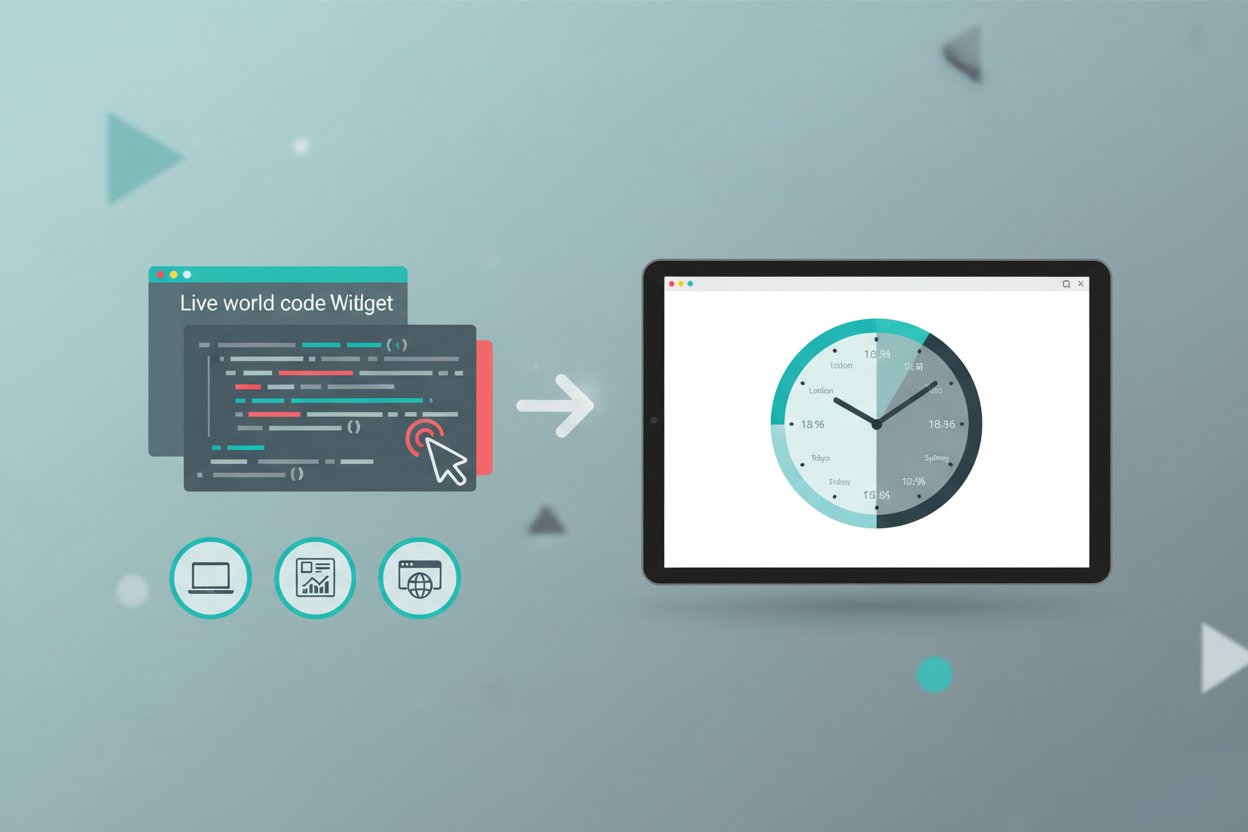 Free World Clock Widget for Websites