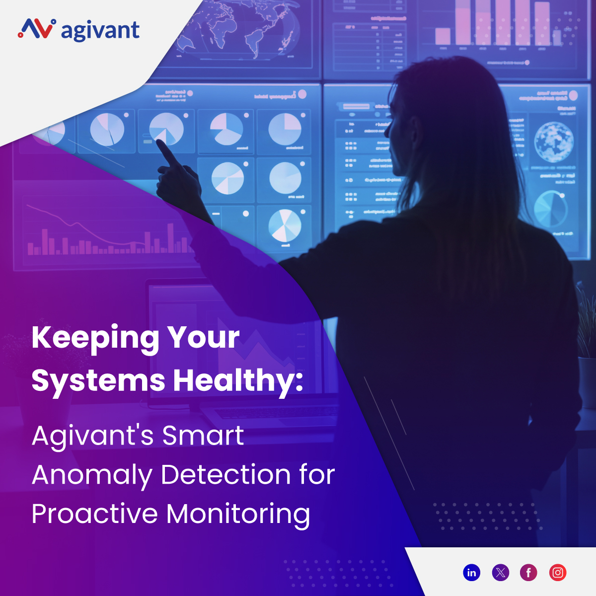 Agivant's Anomaly Detection & Proactive Monitoring solution uses AI/ML to analyze your system data, identify issues in real-time, and prevent problems before they impact your operations. Stay ahead with continuous monitoring and intelligent insights. Discover how we ensure your systems run smoothly!