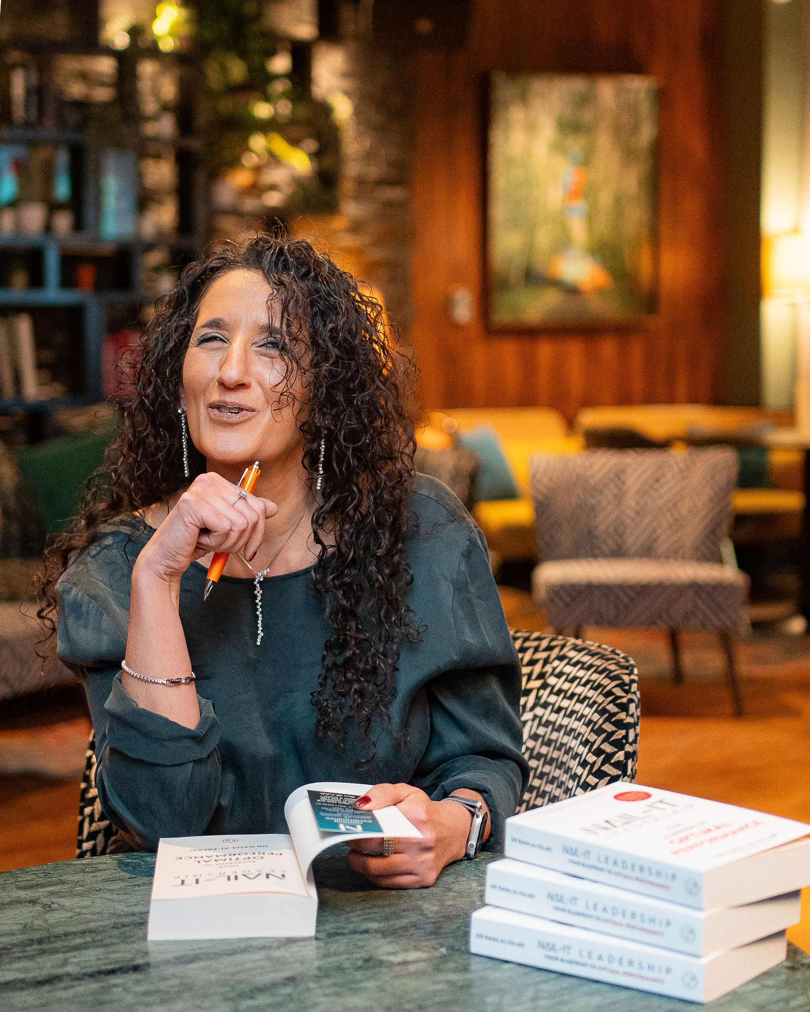 Dr Rana signing nail it leadership books