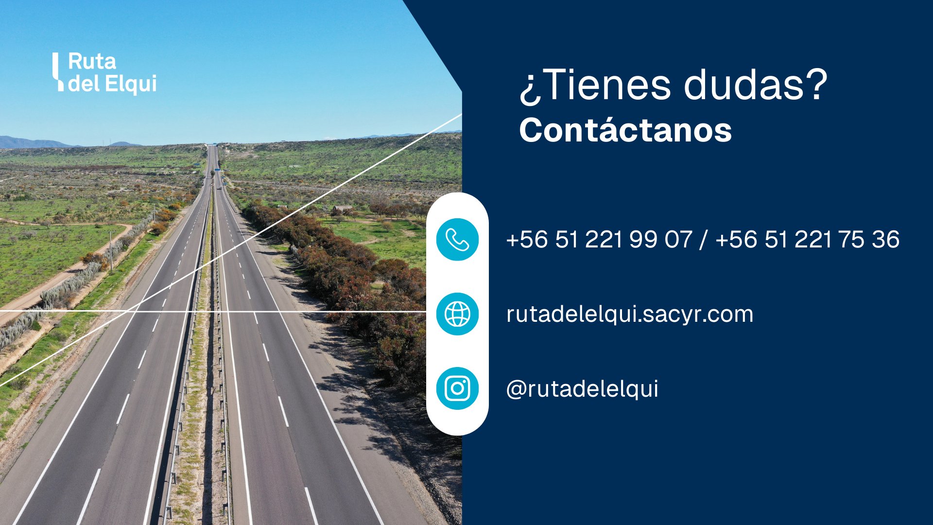 #RutaDelElqui +56 5 1221 9907, +56 5 1221 7536 Números de contacto en caso de panne, emergencias o dudas.