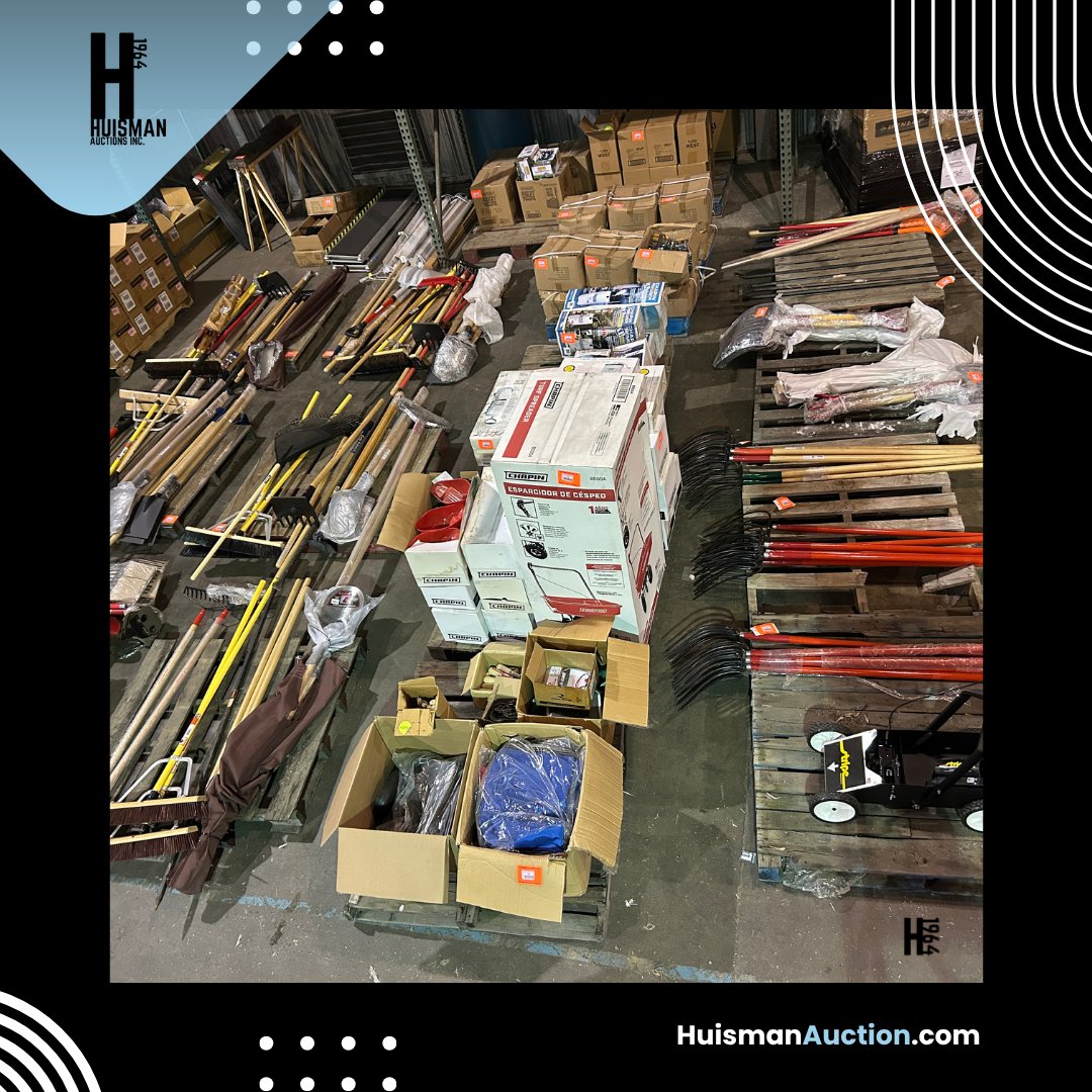 Bid on a high-volume inventory of agricultural tools, vineyard supplies, contractor equipment, and surplus inventory in this online auction in Lodi, CA.