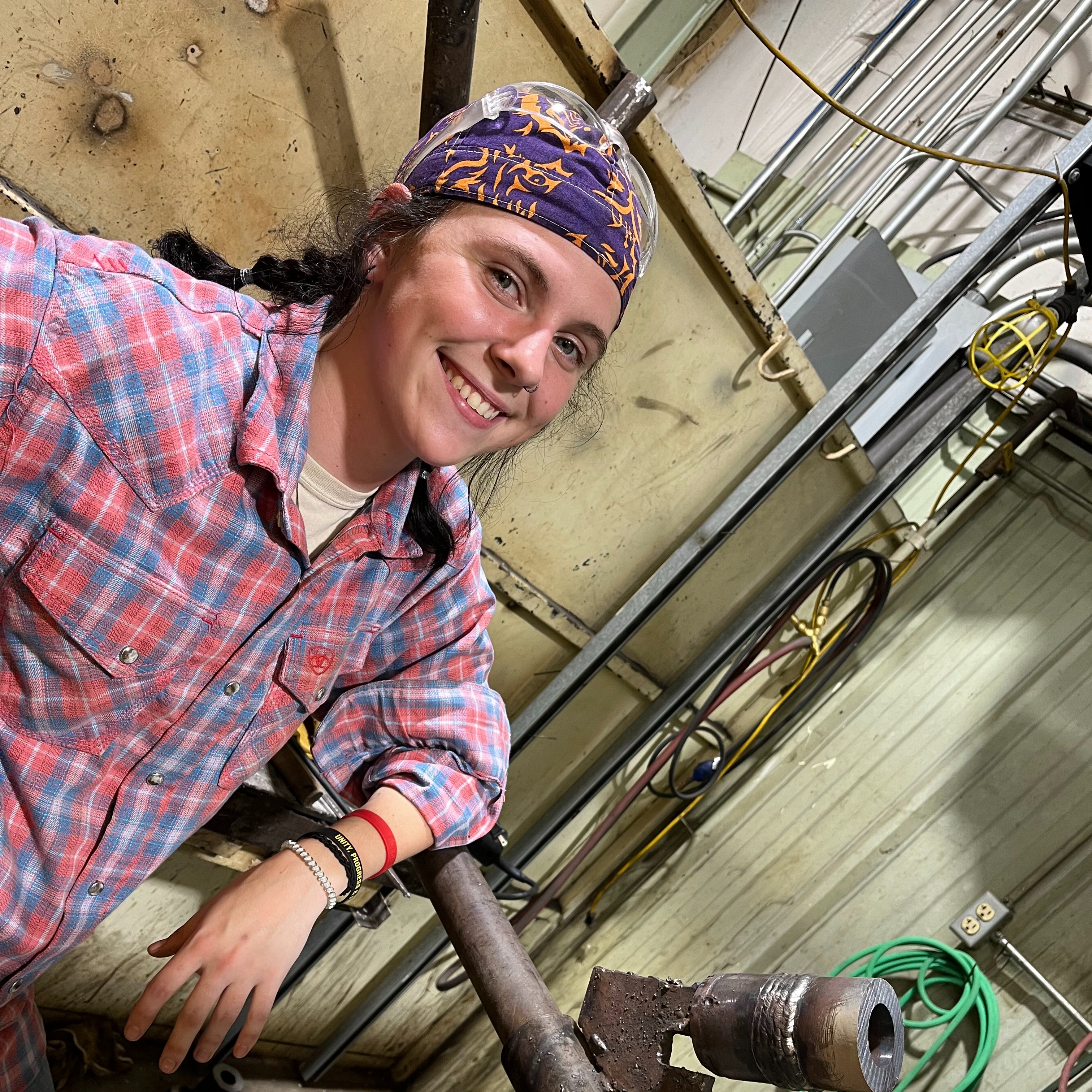 Genuine passion for her work as a Boilermaker shows in Gregory’s work ethic and determination.