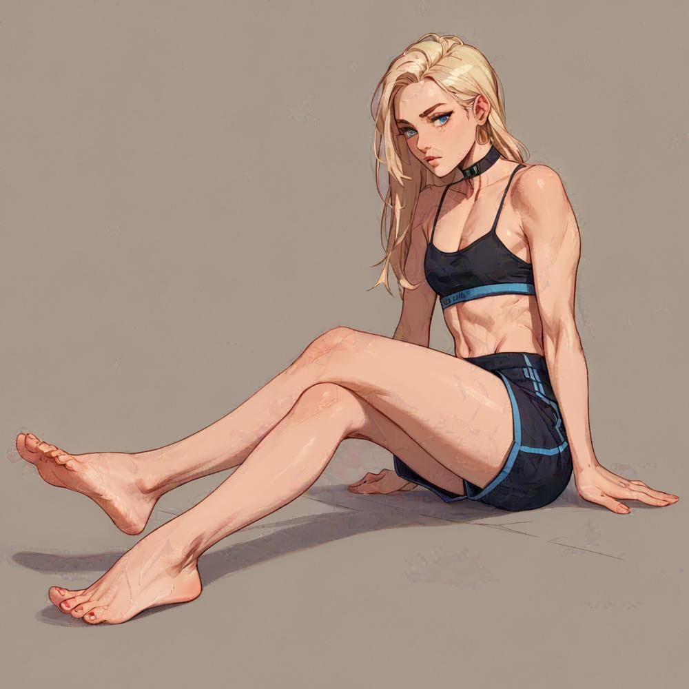 reference feet feminine heel stretch sketch
