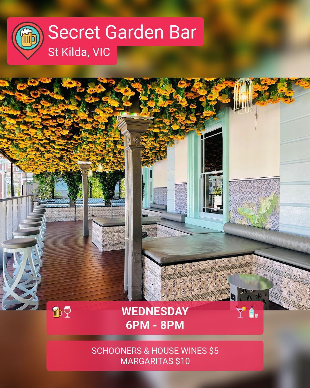 Happy Hour Hunter - Secret Garden Bar