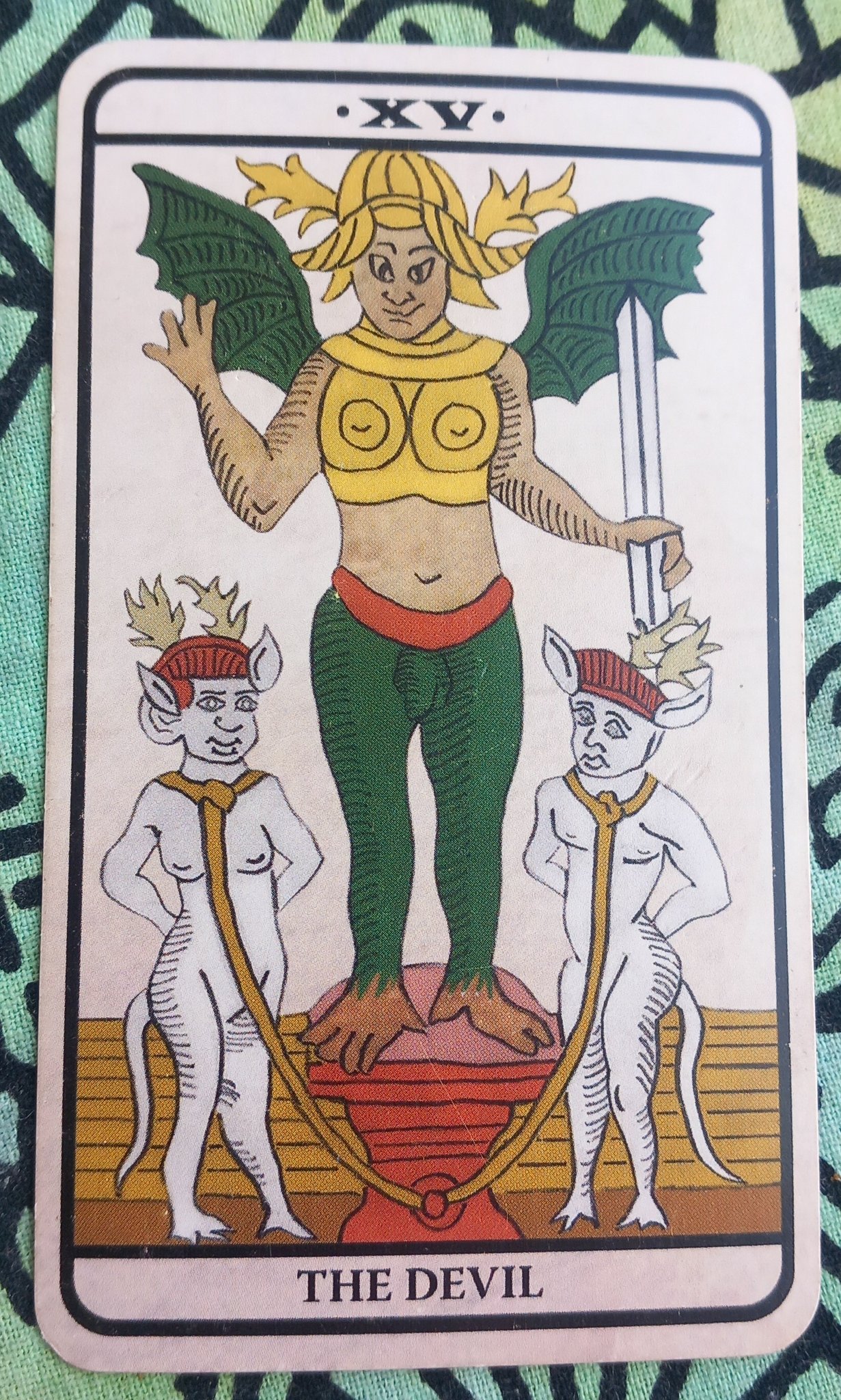 The Devil 
Tarot of Marseilles by Pitisci 