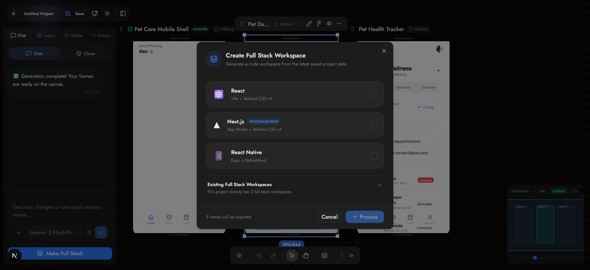 WispLayout Design it once. Launch it as React, Next.js, or React Native.
