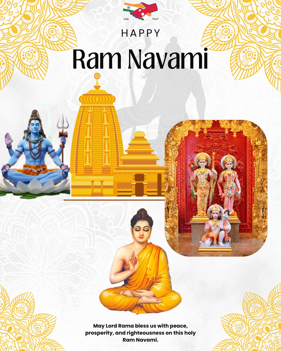 🇮🇳🇳🇵 #FriendsForever! Our bond is made in heaven and in the sacred land of Pashupatinath, Janakpur, and Lumbini. With the blessings of Mahadev, Shri Ram & Buddha. BlessedbyGod PM @narendramodi and @BalenShah are weaving a golden era of 'GlobalPeace' unity for the world to see. ✨🚩 #SharedDestiny #ModiShah #ForeverIndiaNepal