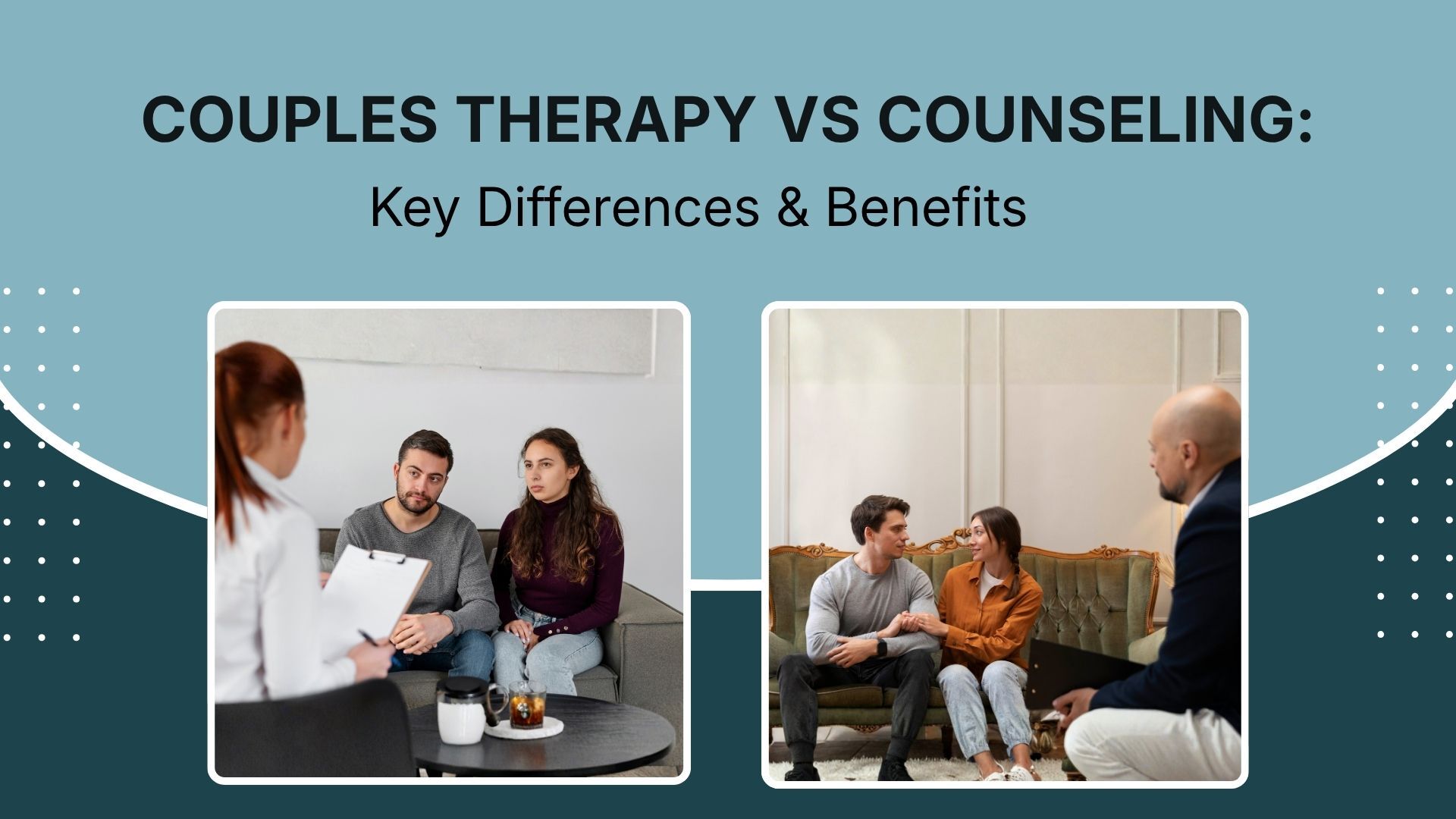 Most people assume couples therapy and couples counseling are the same—but they work in very different ways. Counseling focuses on solving current problems like communication issues, while therapy goes deeper into emotional patterns, trust issues, and long-term relationship dynamics.
This guide breaks down the key differences, when to choose each, and how to find the right support in India. It also covers therapy types, costs, and real signs you shouldn’t ignore in your relationship.
If you’re trying to understand what your relationship truly needs, this will help you make a clearer, smarter decision. ❤️