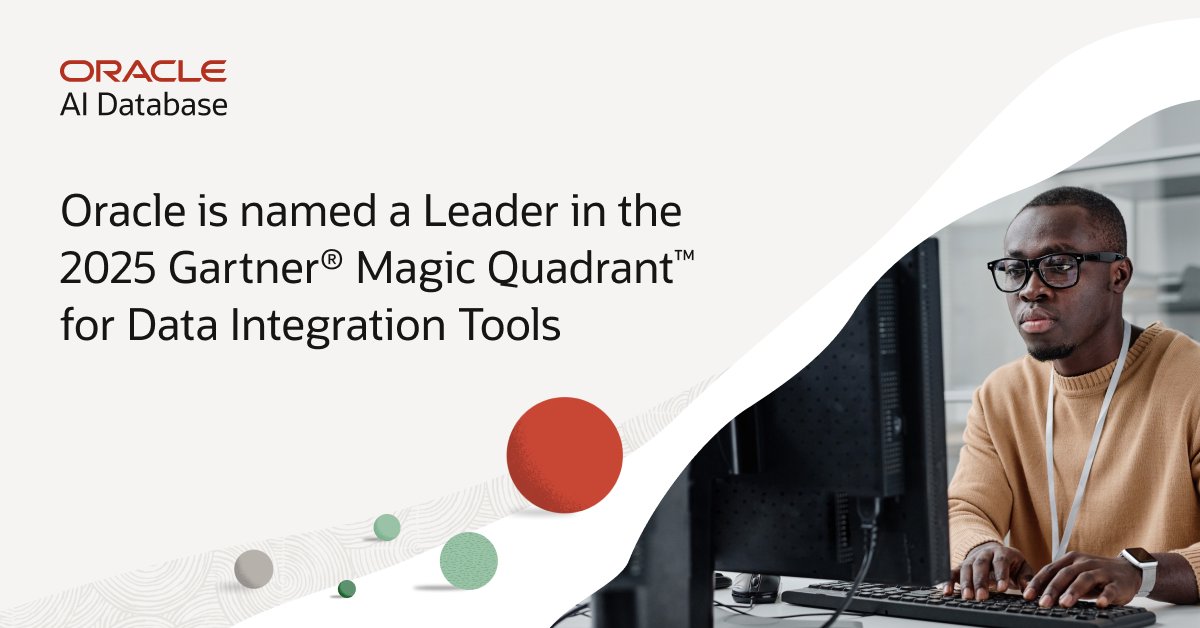Oracle named a Leader in 2025 Gartner\u00AE Magic Quadrant\u2122 for Data Integration Tools \u2014 17 consecutive years