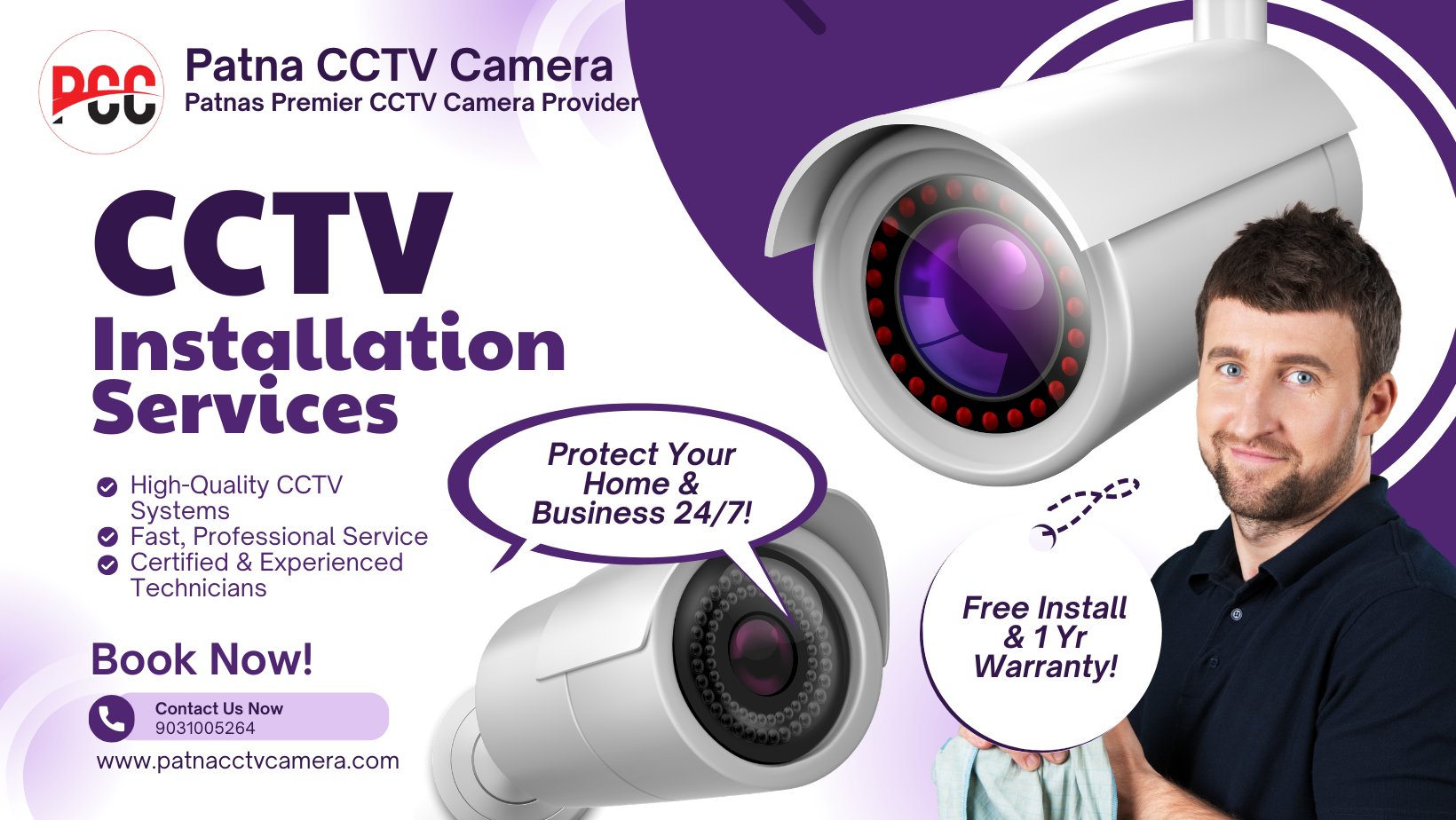y cheap hikvision cameras with genuine warranty? We’ve got you covered.
Upgrade safety with crystal clear hd security camera for day & night protection.
Protect your family with advanced home surveillance camera system and mobile live view.⭐ Free Site Survey in Patna
⭐ Professional Installation & Support
⭐ HD | IP | WiFi Cameras Available📍 Pillar Number 25-26, Shanti Apartment, Flat No.- 102-B, Near 90 Feet Rd, Bhabha Colony, Kankarbagh, Hanuman Nagar, Patna, Bihar 800020
📞 Mob- 9031005264
🌐 Website :- www.patnacctvcamera.com
🔗 GMB Profile :- https://share.google/G4IFV6oZTDPr57jeV
📩 Mail :- info@patnacctvcamera.com#PatnaCCTVCamera #CCTVShop #HomeSecurity #HikvisionPatna #SecuritySolutions