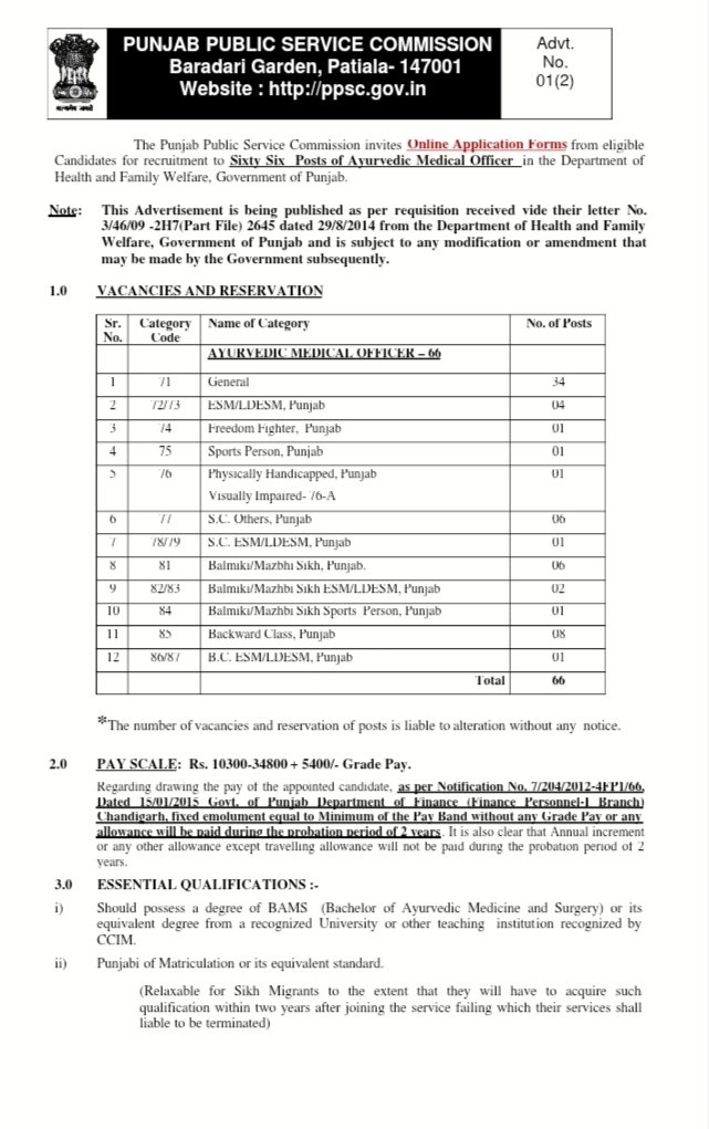 Ayurvedic Medical Officer