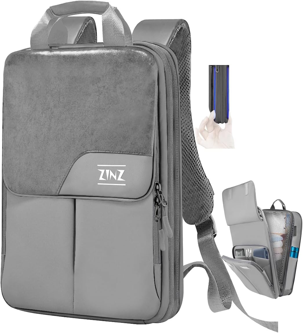 ZINZ Slim & Expandable Laptop Backpack 15.6 16 17 inch Travel Business Backpack Water-Resistant Daypack for Men and Women
#am_amazon_associate 
Price:  $69.99
Price may change at any time and may only be accurate at time of post
#ad Get more information here -->  https://amzn.to/3Ny80u5
Wide Compatibility - The inner size of the laptop backpack: 16.5 x 11.4 x 2.8/5.9 inches (L x W x H); Compatible with most 17 inch laptops of HP Dell Asus Lenovo Acer MSI and Razer Blade 18 inch.
Travel Backpack - Crafted from premium synthetic leather and polyester cloth, this backpack features a water-resistant coating that helps protect against light splashes and raindrops. While it offers great durability for everyday use, it's not designed for heavy downpours.
