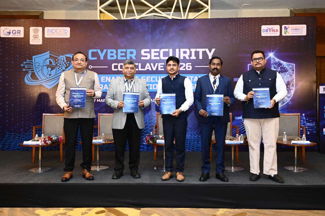 ✨ Release of KCCI–GR Research Paper at Cyber Security Conclave 2026 🔐

We are proud to share the successful release of the KCCI–GR Research Paper on “Enabling Secure Digital Transformation for MSMEs” at the Cyber Security Conclave 2026 in Ahmedabad.

📘 Authored by Shri Brajnandan Kumar, World Bank IT Expert & Consultant, the research paper provides valuable insights into strengthening cybersecurity frameworks and enabling safe digital adoption for MSMEs in today’s rapidly evolving digital landscape.

The release marks an important step towards empowering small and medium enterprises with the knowledge, tools, and strategies required to navigate digital transformation securely and effectively.

🙏 We extend our sincere appreciation to all dignitaries and contributors involved in this significant initiative.

#CyberSecurity #MSMES #DigitalTransformation #SecureDigitalIndia #KCCI #GRScholastic 